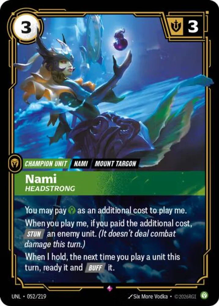 Nami - Headstrong - 052/219 - Rare
