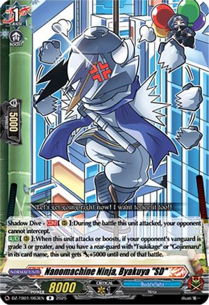 Nanomachine Ninja, Byakuya "SD" - DZ-TB01/063EN - Rare