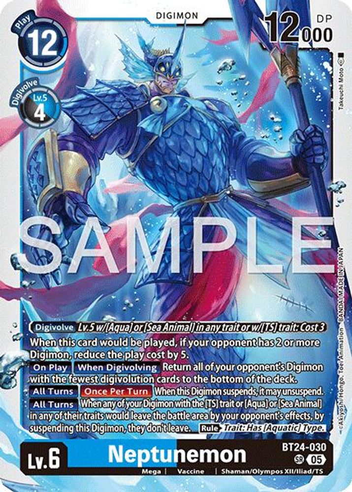 Neptunemon - BT24-030 - Super Rare