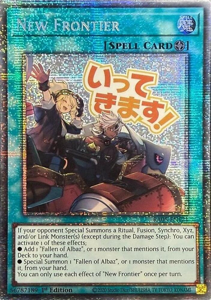 New Frontier - RA05-EN121 - Starlight Rare - 1st Edition