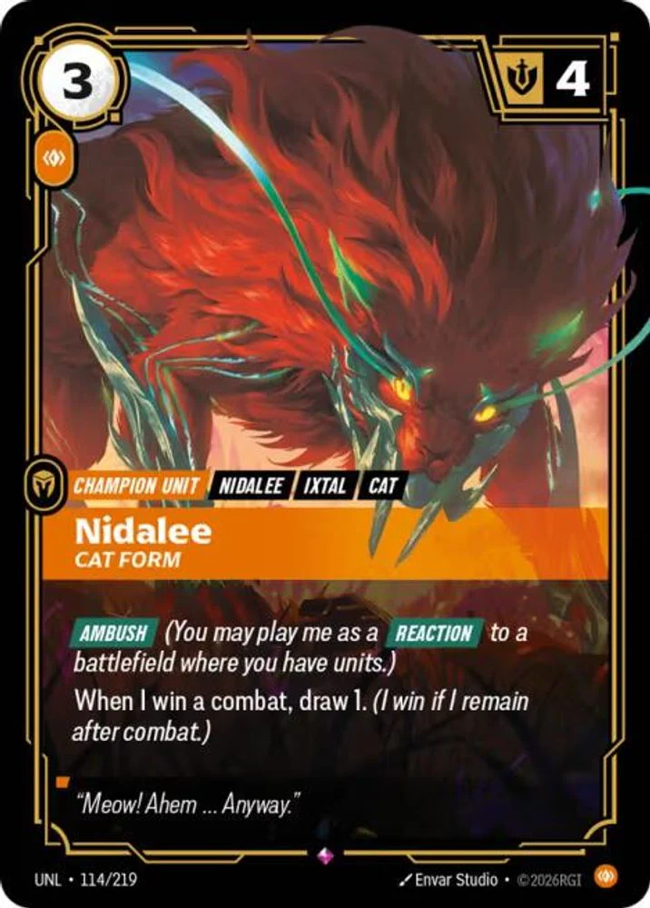 Nidalee - Cat Form - 114/219 - Rare