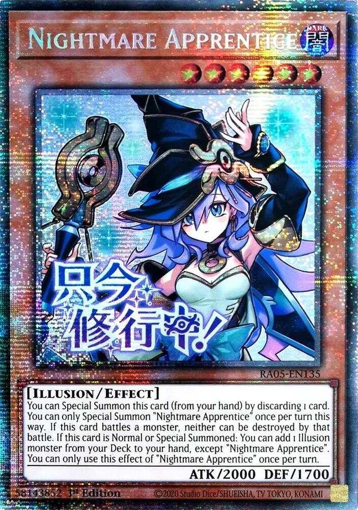 Nightmare Apprentice - RA05-EN135 - Starlight Rare - 1st Edition