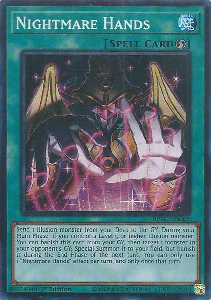 Nightmare Hands - BPRO-EN068 - Super Rare - 1st Edition