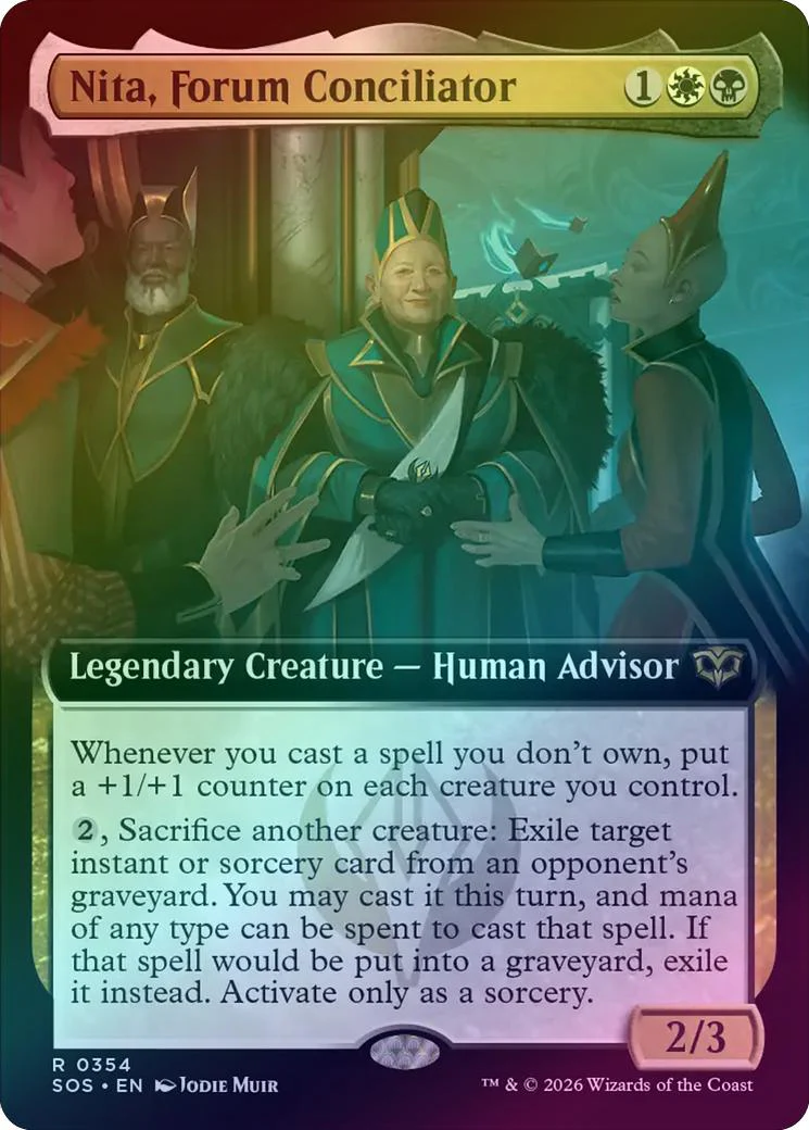 Nita, Forum Conciliator - Extended Art (Foil) (SOS)