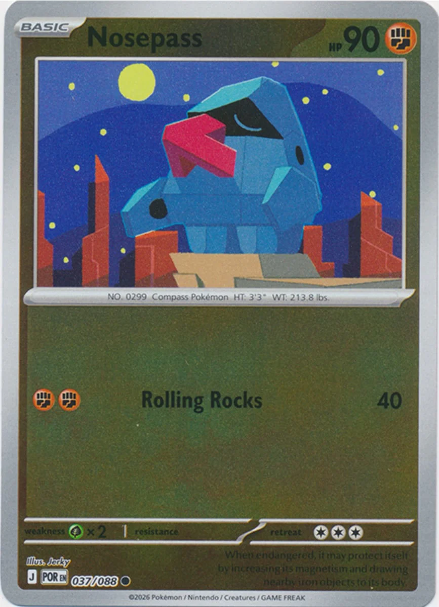 Nosepass - 037/088 - Common - Reverse Holo