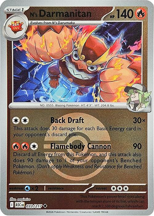 N's Darmanitan (Poke Ball) - 033/217 - Uncommon