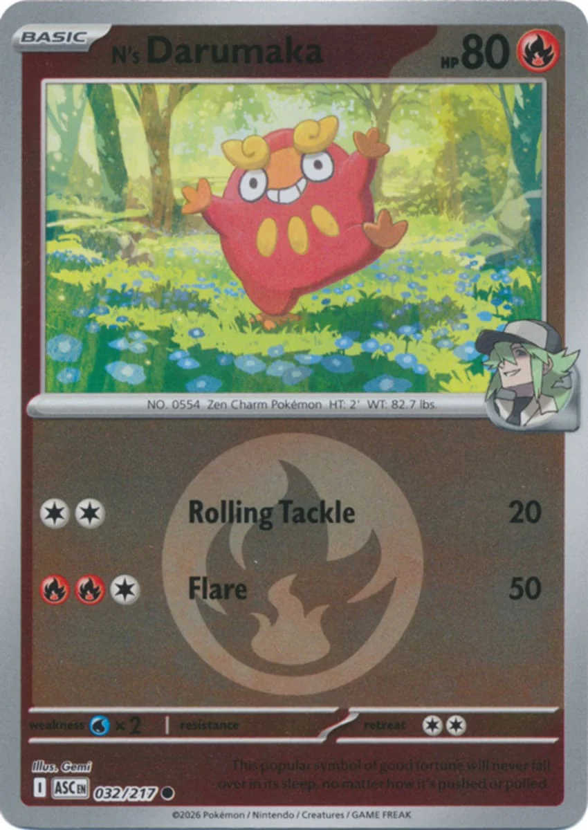 N's Darumaka (Energy Symbol Pattern) - 032/217 - Common