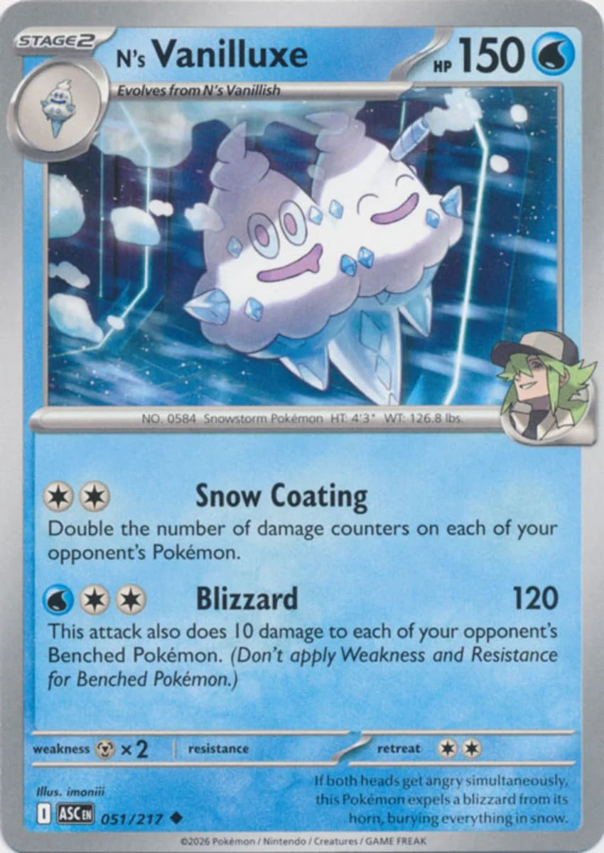 N's Vanilluxe - 051/217 - Uncommon