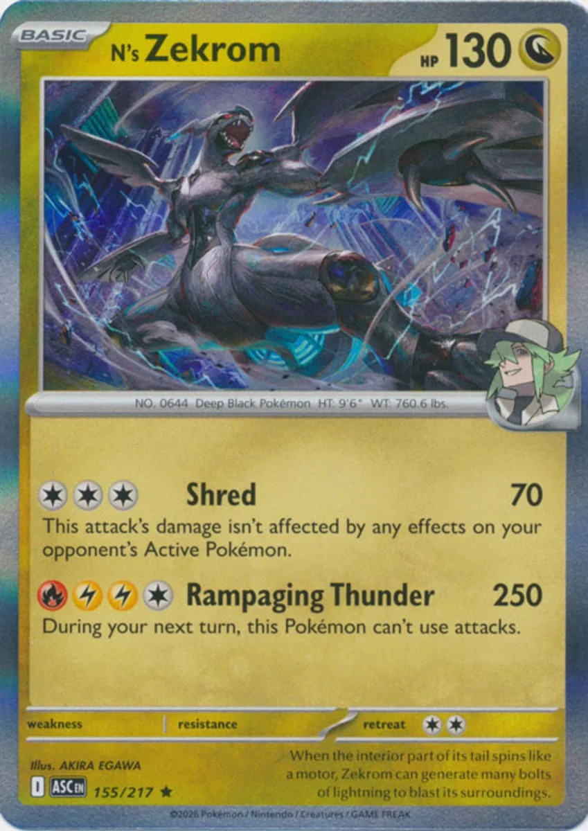 N's Zekrom - 155/217 - Rare