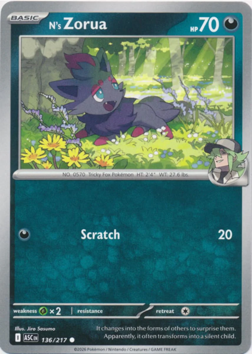 N's Zorua - 136/217 - Common
