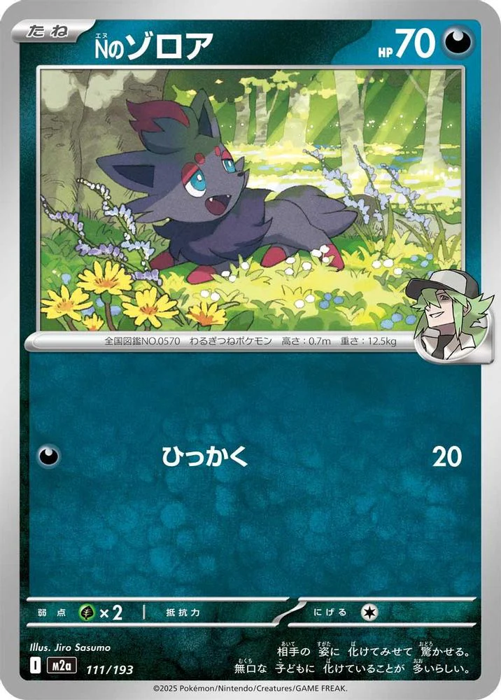 N's Zorua (Japanese) - 111/193 - None
