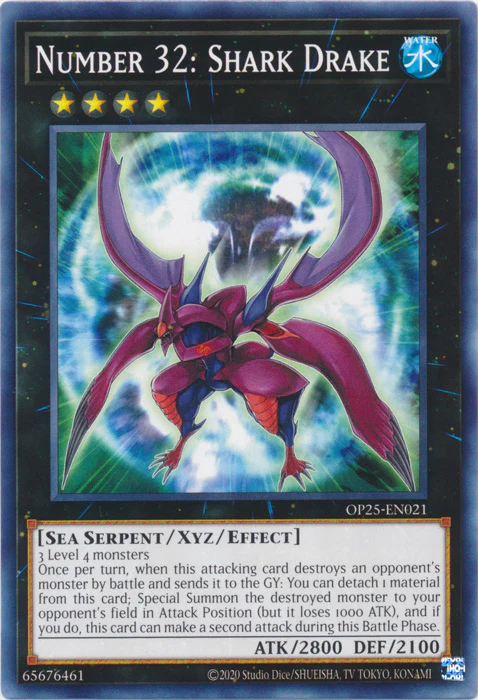 Number 32: Shark Drake - OP25-EN021 - Common - Unlimited