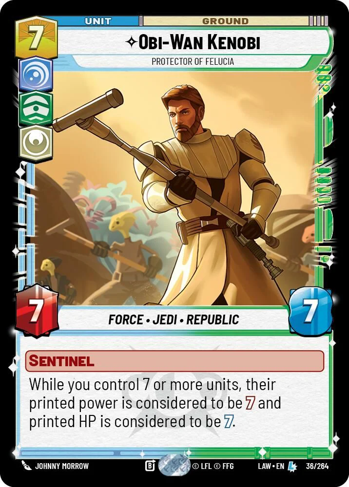 Obi-Wan Kenobi - Protector of Felucia - 36/264 - Legendary
