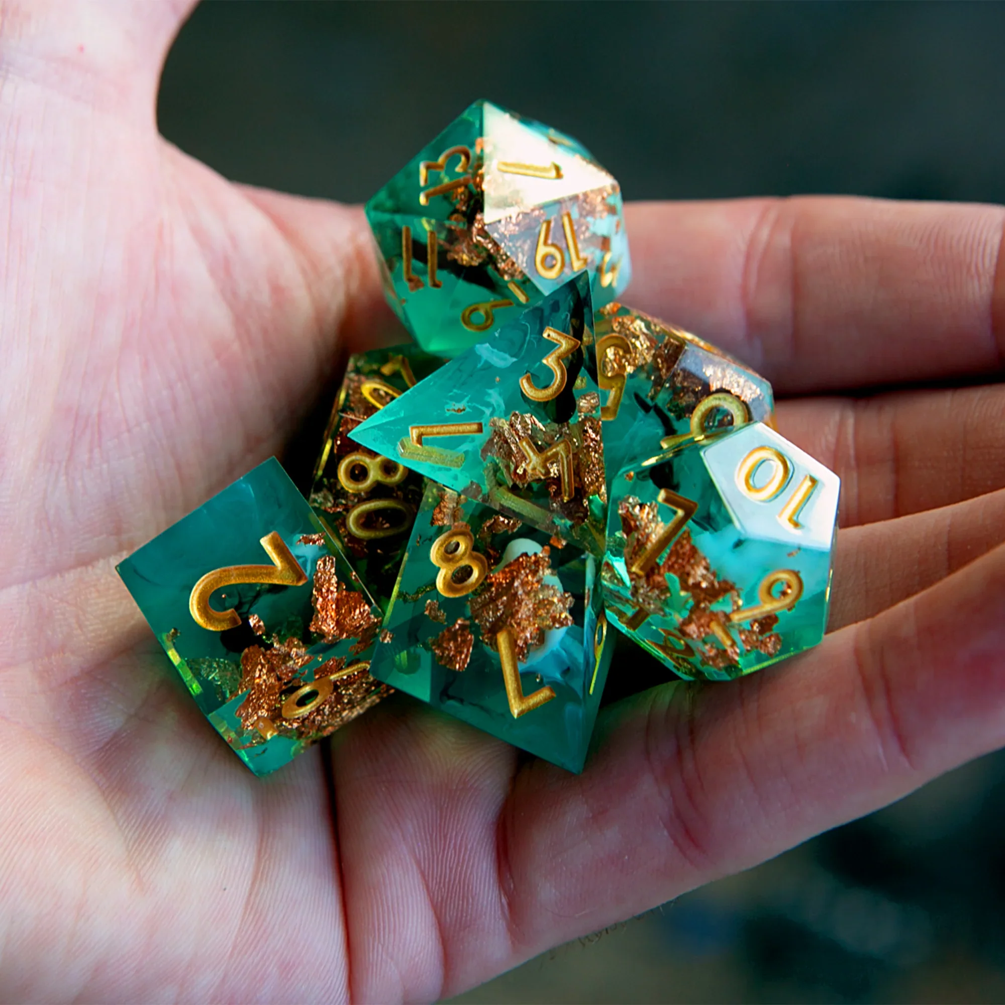 OBOJIMA: Tales From The Tall Grass RPG - VHS 7-Piece Dice Set: Spirit - Image 3