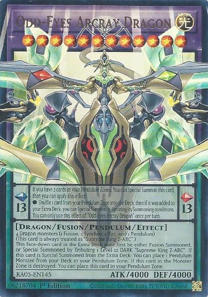 Odd-Eyes Arcray Dragon - RA05-EN145 - Ultra Rare - 1st Edition
