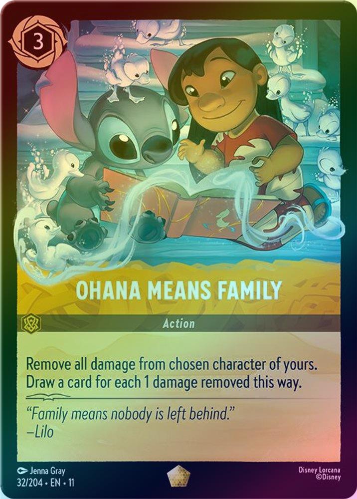 Ohana Means Family - 32/204 - Legendary (Foil)
