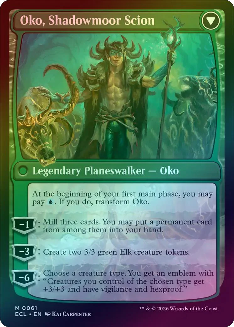 Oko, Lorwyn Liege // Oko, Shadowmoor Scion - Promo Pack (Foil) (PECL) - Image 2