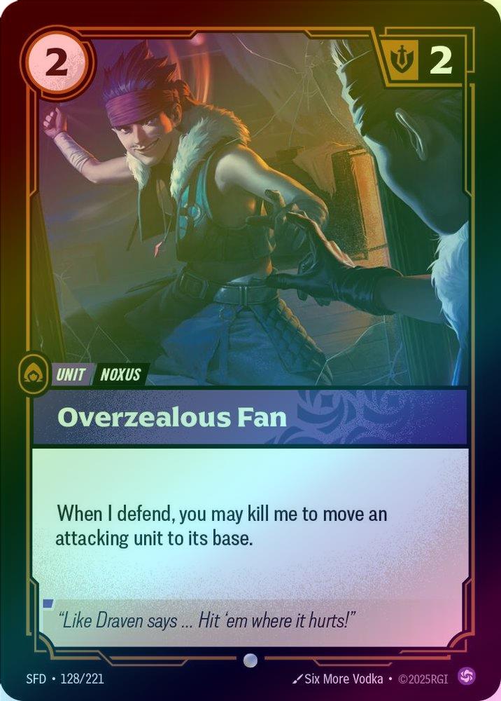 Overzealous Fan - 128/221 - Common (Foil)