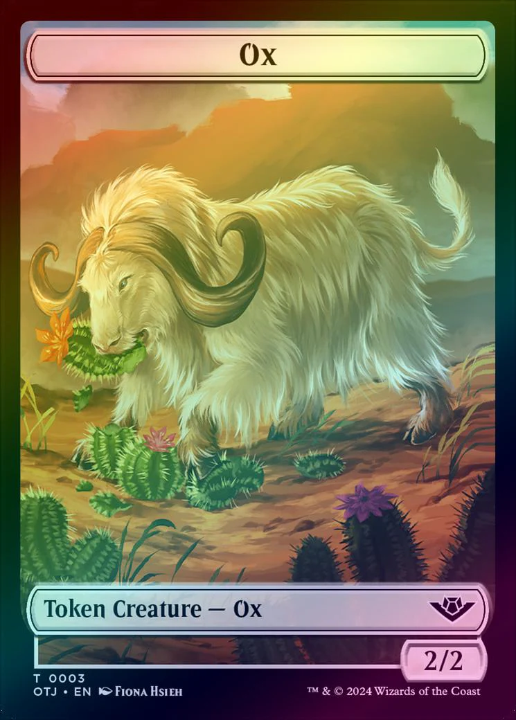 Ox // Treasure Token (Foil) (TOTJ)