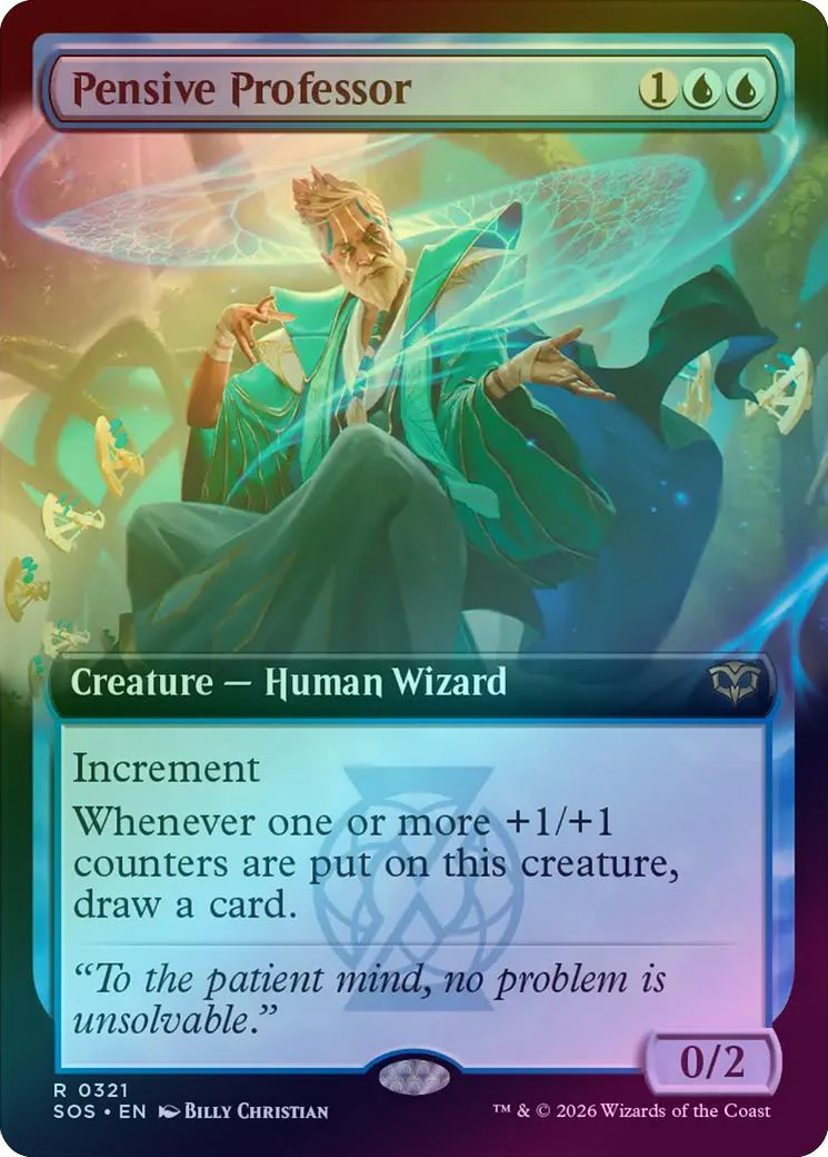 Pensive Professor - Extended Art (Foil) (SOS)