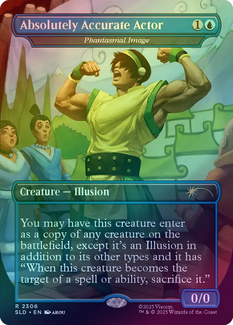 Absolutely Accurate Actor // Phantasmal Image - ATLA: The Ember Island Players (Rainbow Foil) (SLD)