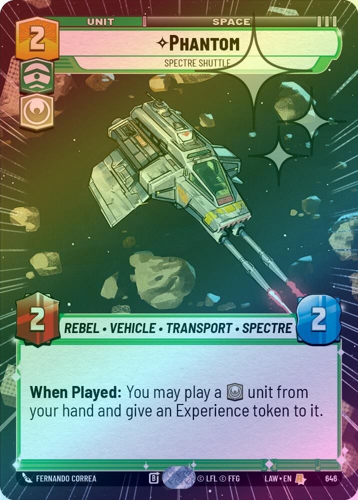 Phantom - Spectre Shuttle (Hyperspace Foil) - 646 - Rare (Foil)