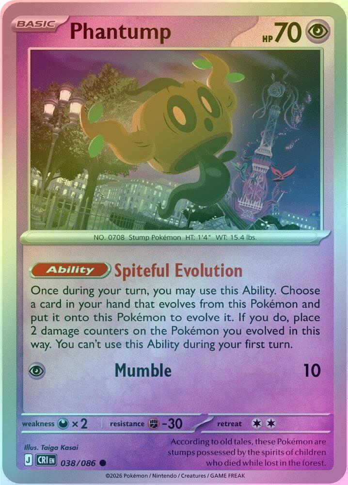 Phantump - 038/086 - Common - Reverse Holo