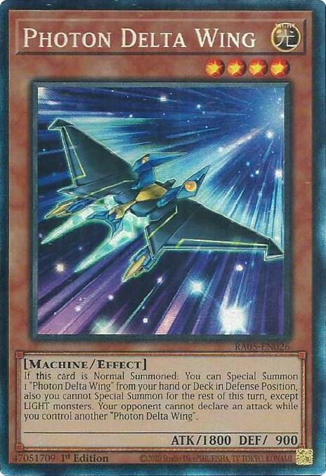 Photon Delta Wing (PCR) - RA05-EN026 - Prismatic Collector's Rare - 1st Edition