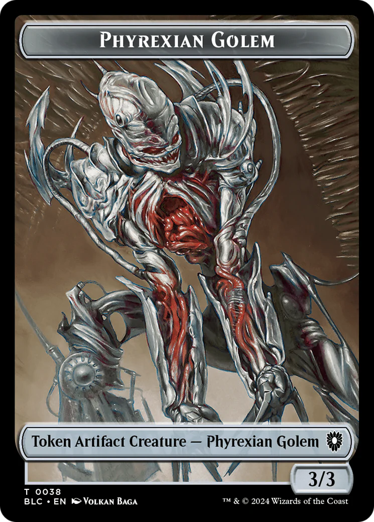 Phyrexian Golem // Faerie Token (TBLC)