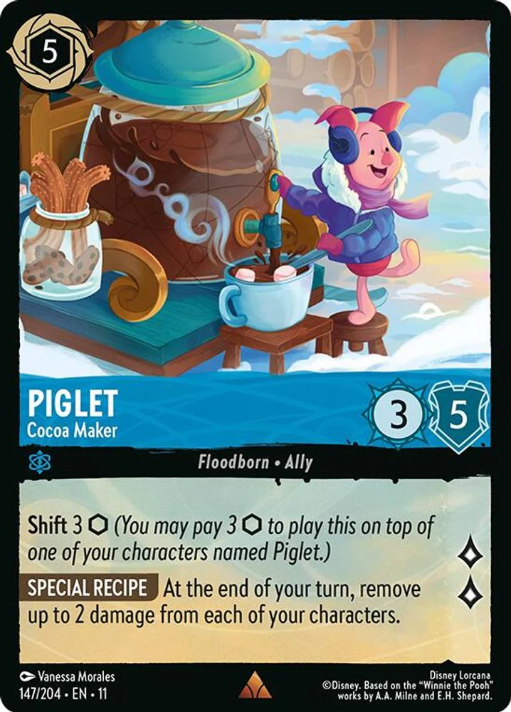 Piglet (Cocoa Maker) - 147/204 - Rare
