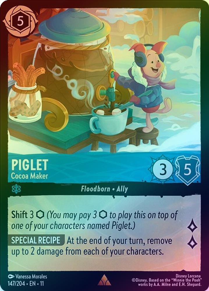 Piglet (Cocoa Maker) - 147/204 - Rare (Foil)