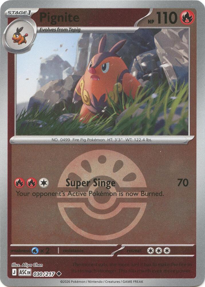 Pignite (Friend Ball) - 030/217 - Uncommon