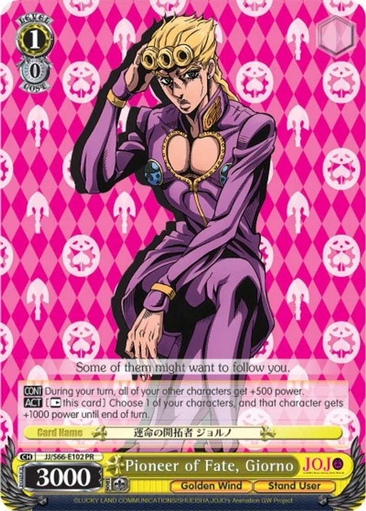 Pioneer of Fate, Giorno - JJ/S66-E102PR - Promo