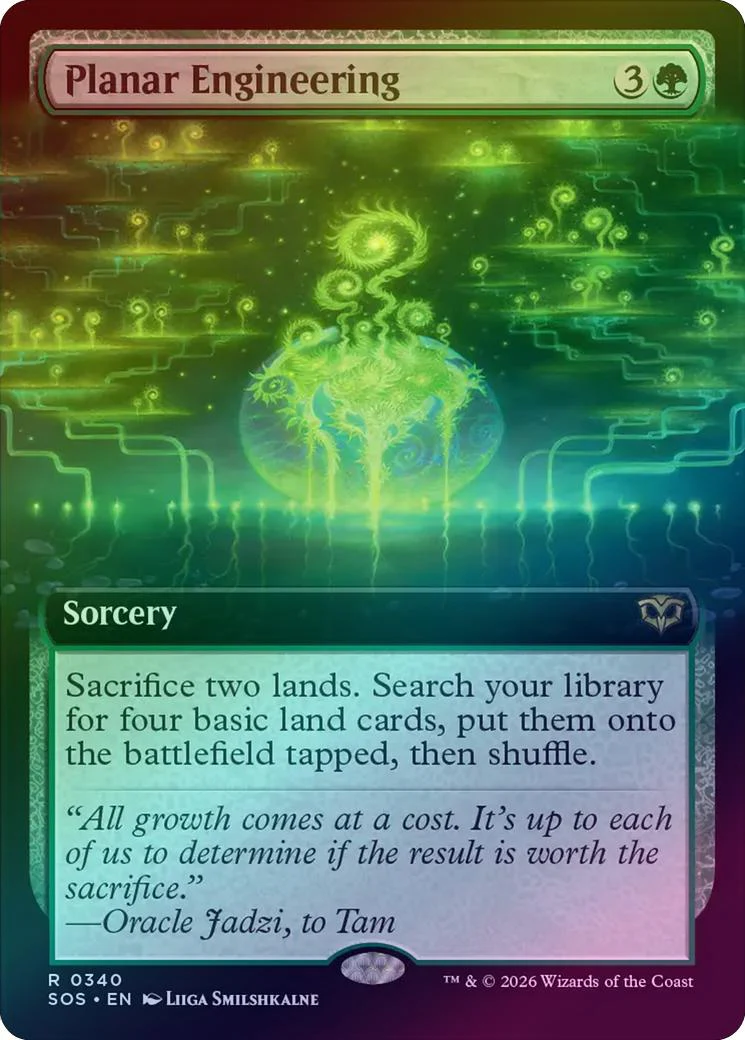 Planar Engineering - Extended Art (Foil) (SOS)