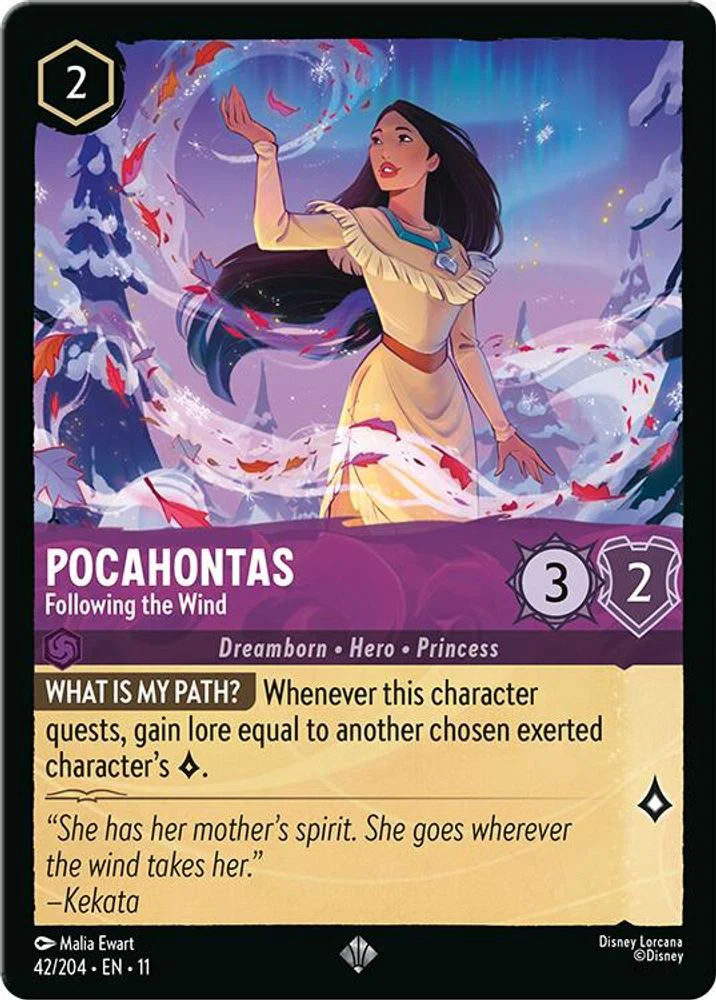 Pocahontas (Following the Wind) - 42/204 - Super Rare