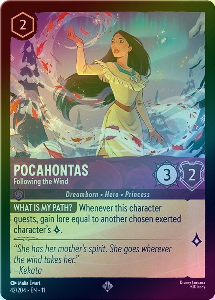 Pocahontas (Following the Wind) - 42/204 - Super Rare (Foil)