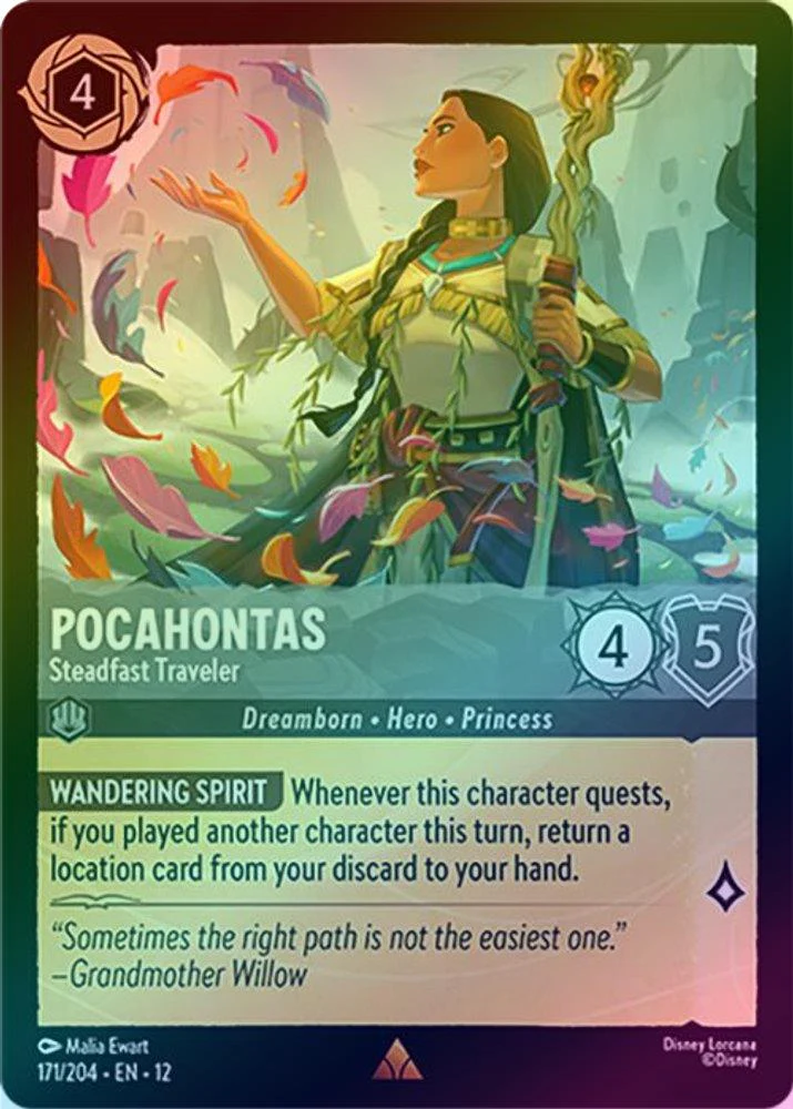 Pocahontas (Steadfast Traveler) - 171/204 - Rare (Foil)
