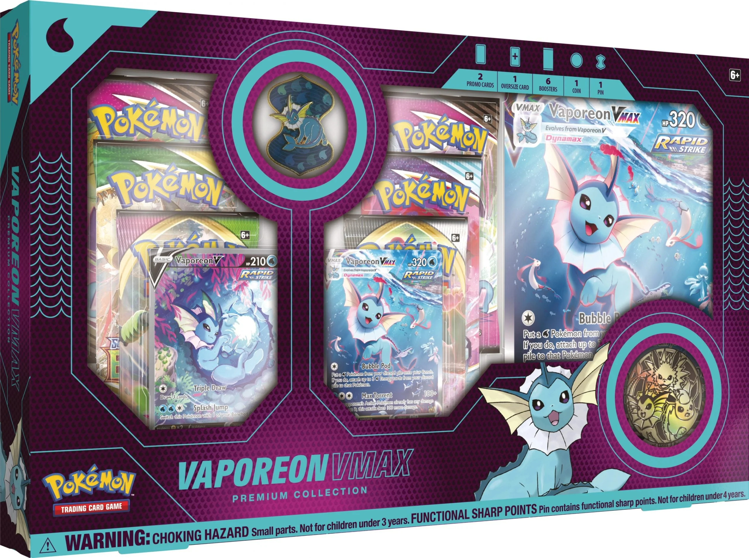 Pokemon - Vaporeon VMAX Premium Collection