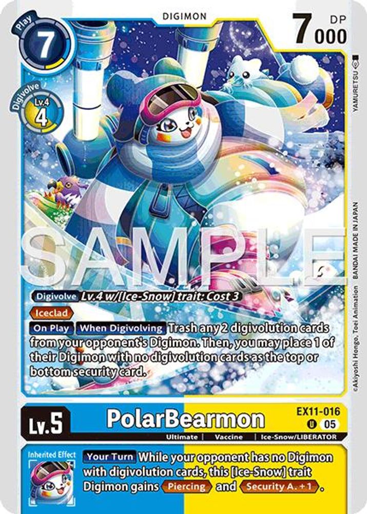PolarBearmon - EX11-016 - Uncommon