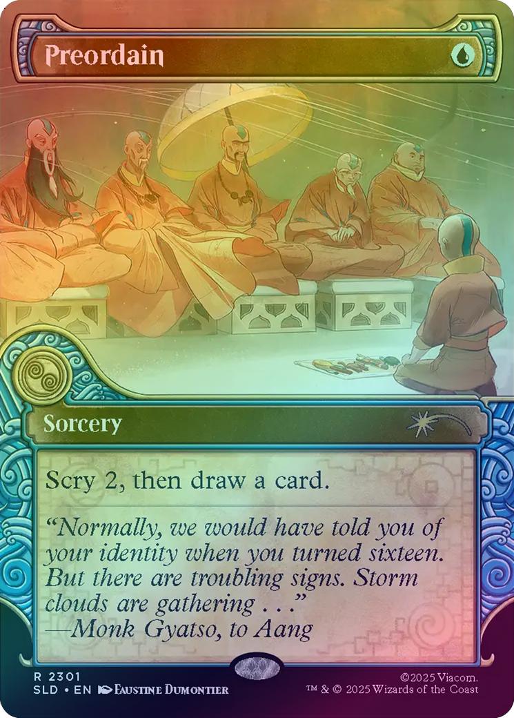Preordain - ATLA: One With The Elements (Rainbow Foil) (SLD)
