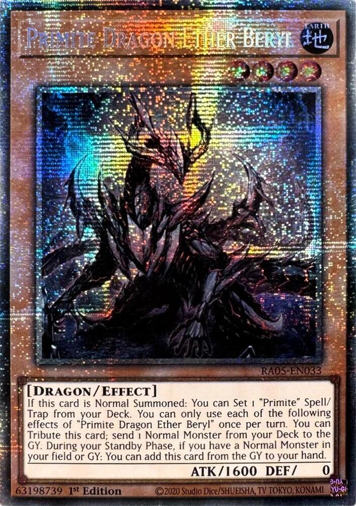 Primite Dragon Ether Beryl - RA05-EN033 - Starlight Rare - 1st Edition