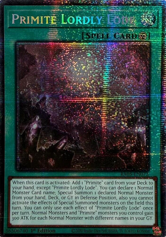 Primite Lordly Lode - RA05-EN072 - Starlight Rare - 1st Edition