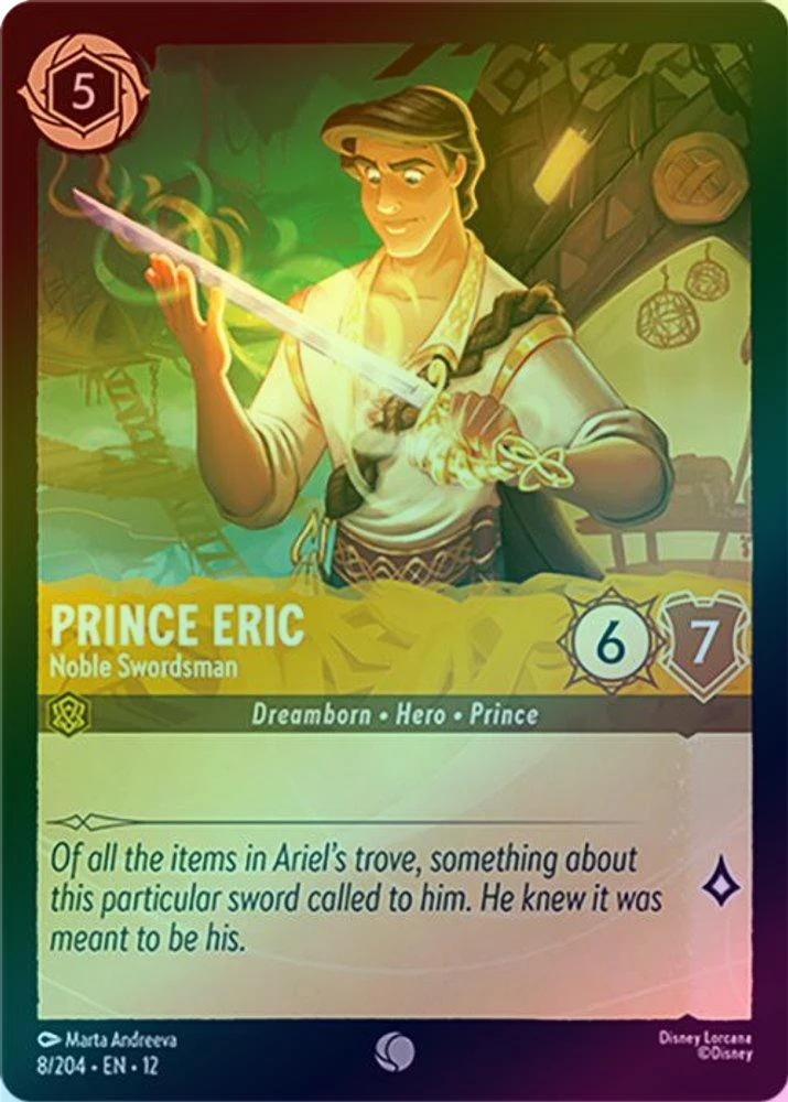 Prince Eric (Noble Swordsman) - 8/204 - Common (Foil)