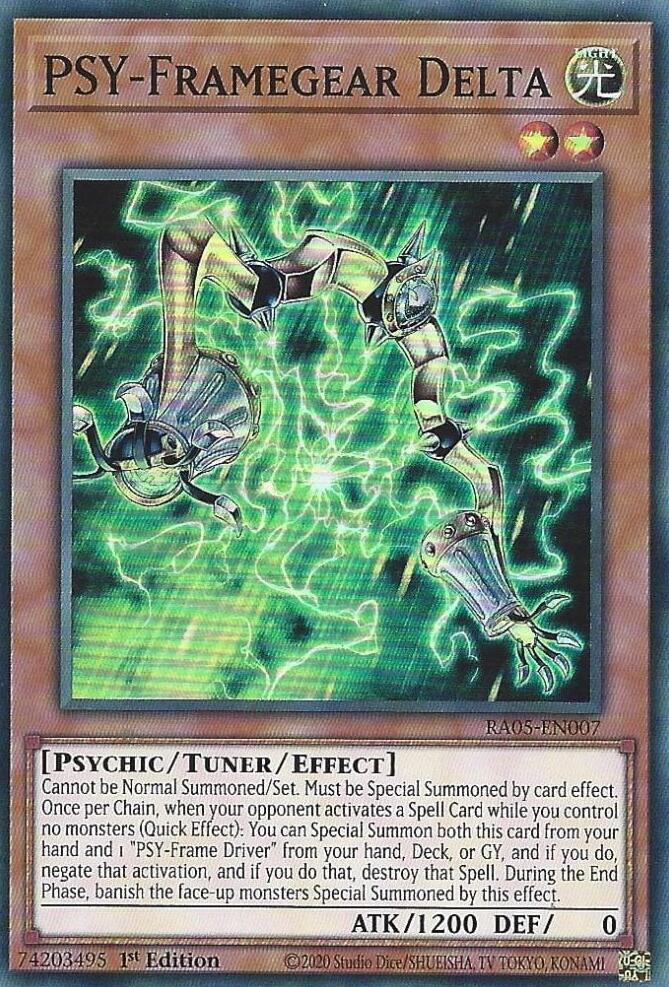 PSY-Framegear Delta - RA05-EN007 - Super Rare - 1st Edition