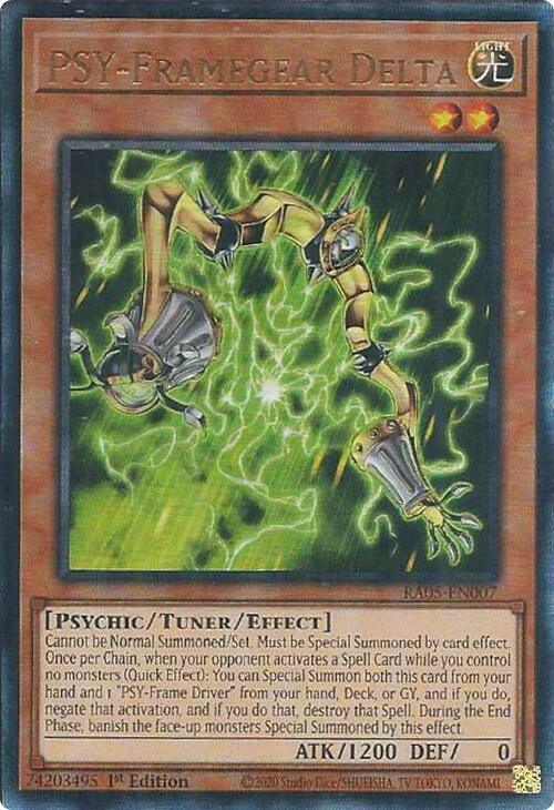 PSY-Framegear Delta (PUR) - RA05-EN007 - Prismatic Ultimate Rare - 1st Edition