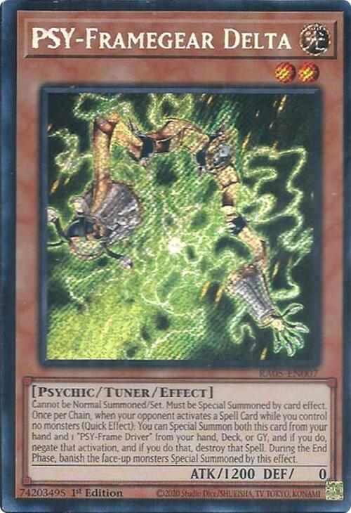 PSY-Framegear Delta (Secret Rare) - RA05-EN007 - Secret Rare - 1st Edition