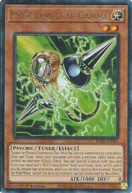 PSY-Framegear Gamma (PUR) - RA05-EN006 - Prismatic Ultimate Rare - 1st Edition