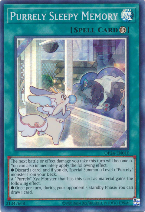 Purrely Sleepy Memory - OP24-EN010 - Super Rare - Unlimited