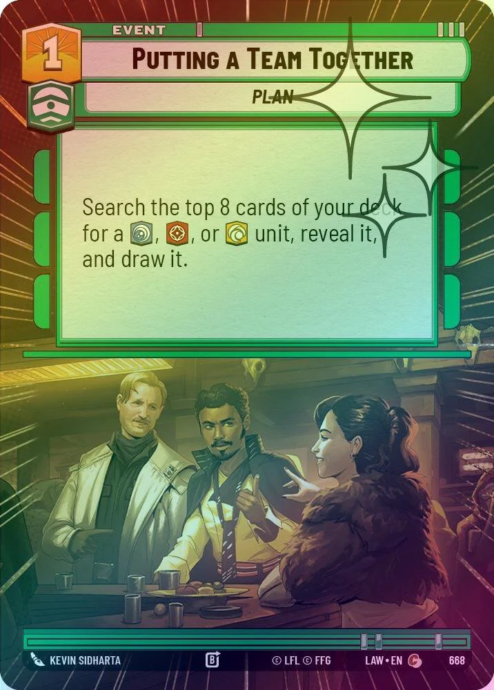 Putting a Team Together (Hyperspace Foil) - 668 - Common (Foil)