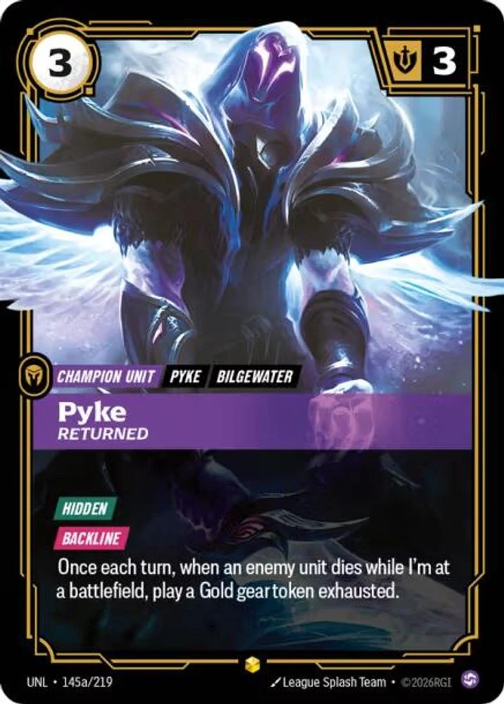 Pyke - Returned (Alternate Art) - 145a/219 - Showcase